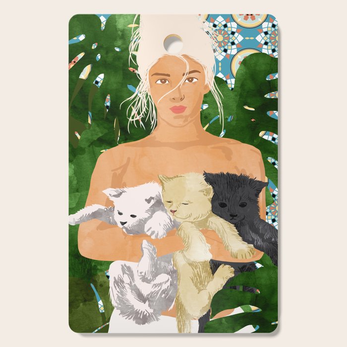 Morocco Vacay #illustration #painting Cutting Board Gallery Image 1