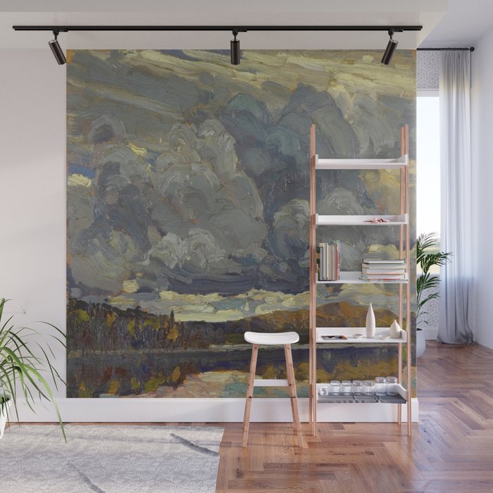 Tom Thomson Grey Sky 1914 Canadian Landscape Artist Wall Mural Gallery Image 1
