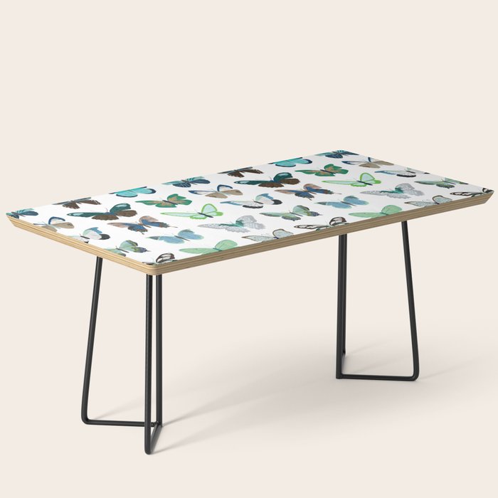 Green and Blue Butterflies Coffee Table Gallery Image 1