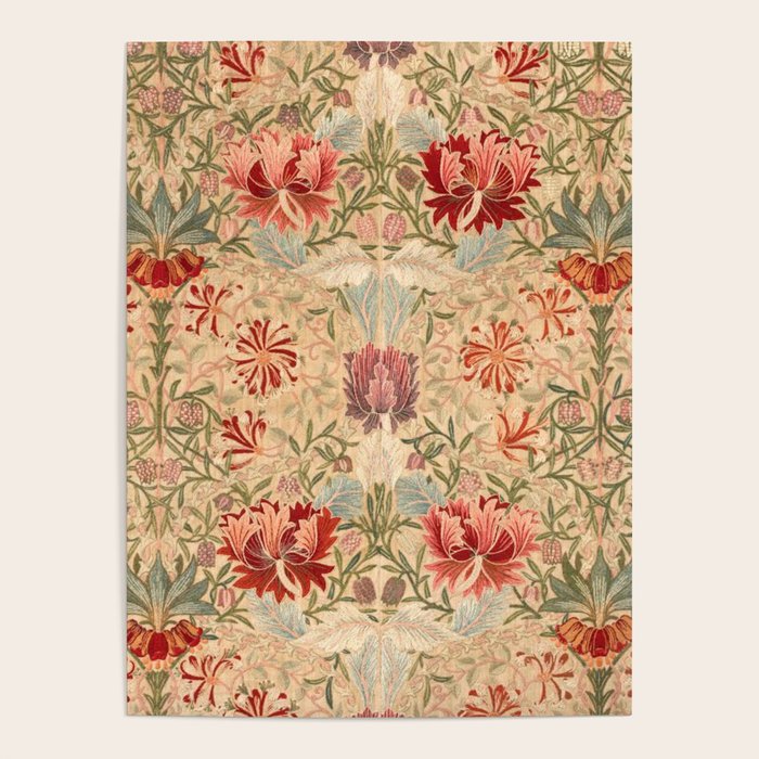 William Morris & Jane Morris Antique Honeysuckle Poster Gallery Image 4