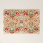 William Morris & Jane Morris Antique Honeysuckle Welcome Mat Gallery Image 1
