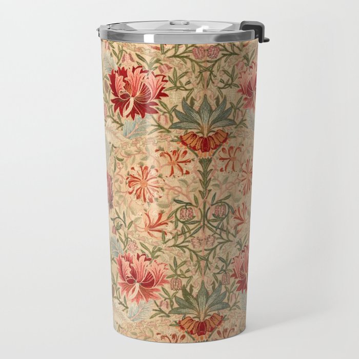 William Morris & Jane Morris Antique Honeysuckle Travel Mug Gallery Image 2