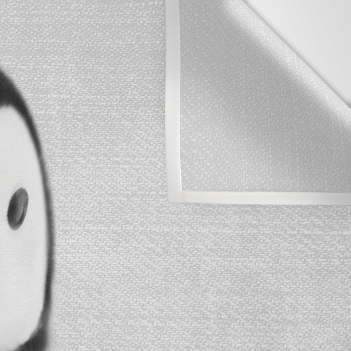 Baby Penguin - Black & White Wall Tapestry Gallery Image 3