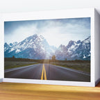 Mountain Road - Grand Tetons Nature Landscape Photography Wall Mural Gallery Image 2