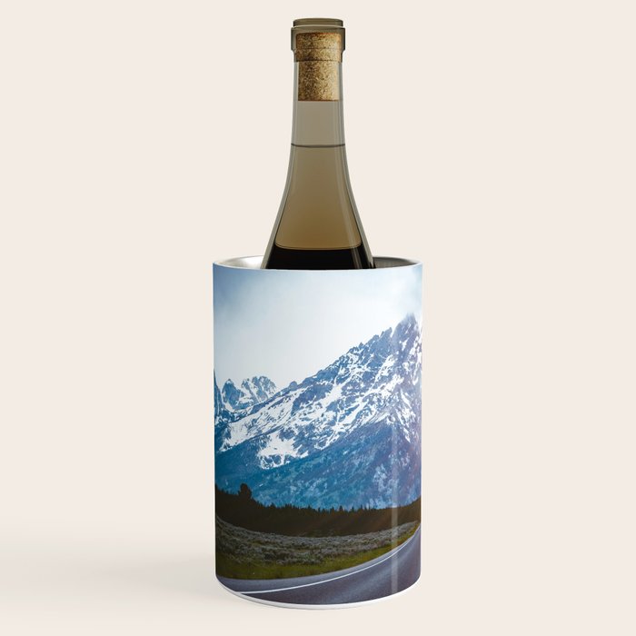 Mountain Road - Grand Tetons Nature Landscape Photography Wine Chiller Gallery Image 2