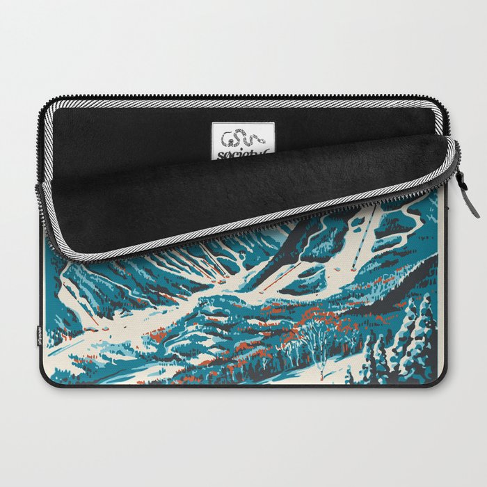 Stowe, Vermont Vintage Ski Poster Laptop Sleeve Gallery Image 2