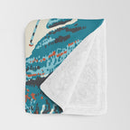 Stowe, Vermont Vintage Ski Poster Throw Blanket Gallery Image 3