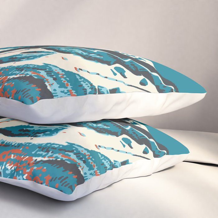 Stowe, Vermont Vintage Ski Poster Pillow Sham Gallery Image 3