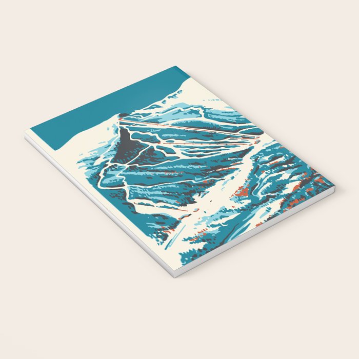 Stowe, Vermont Vintage Ski Poster Notebook Gallery Image 3
