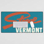 Stowe, Vermont Vintage Ski Poster Desk Mat Gallery Image 1