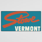 Stowe, Vermont Vintage Ski Poster Desk Mat Gallery Image 3
