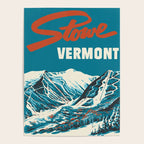 Stowe, Vermont Vintage Ski Poster Poster Gallery Image 4