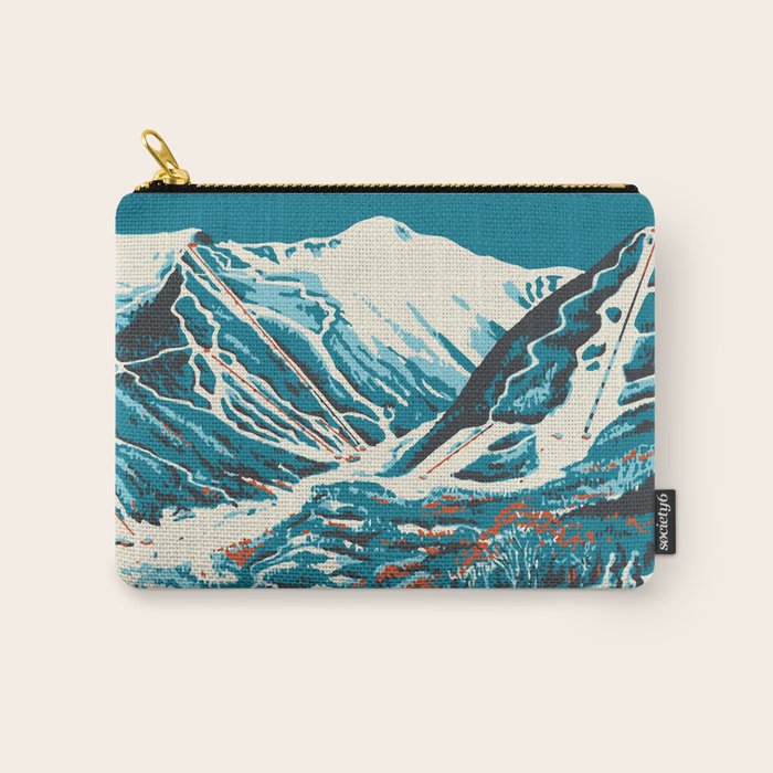 Stowe, Vermont Vintage Ski Poster Carry All Pouch Gallery Image 1