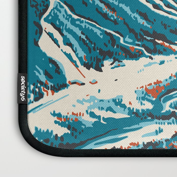 Stowe, Vermont Vintage Ski Poster Laptop Sleeve Gallery Image 3