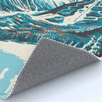Stowe, Vermont Vintage Ski Poster Rug Gallery Image 4