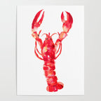 Watercolor Lobster Poster Gallery Image 4
