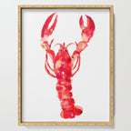 Watercolor Lobster Serving Tray Gallery Image 1