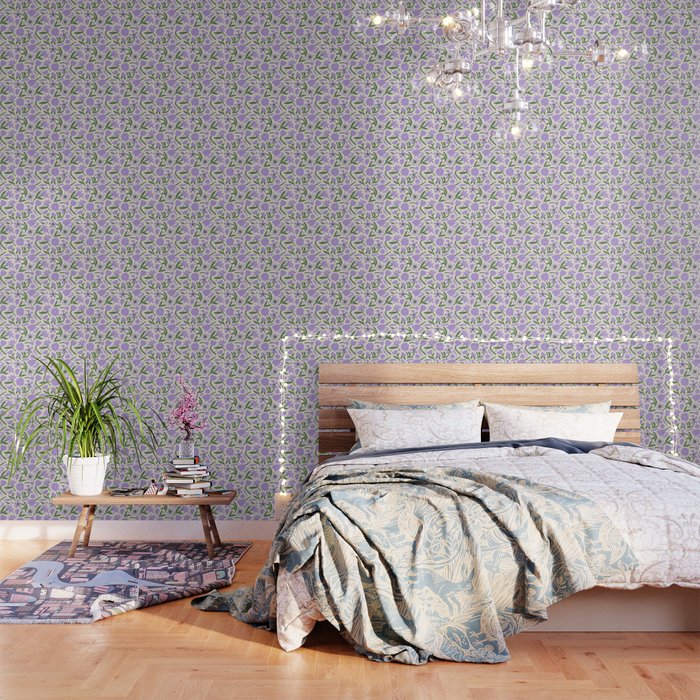 Vintage flower nature art pattern Wallpaper Gallery Image 3