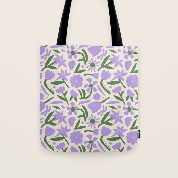 Vintage flower nature art pattern Tote Bag Gallery Image 1