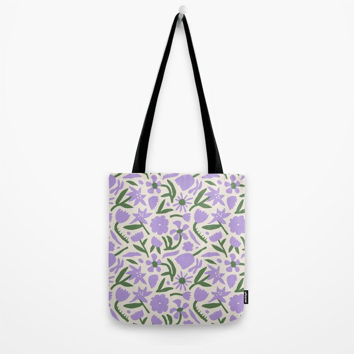 Vintage flower nature art pattern Tote Bag Gallery Image 2