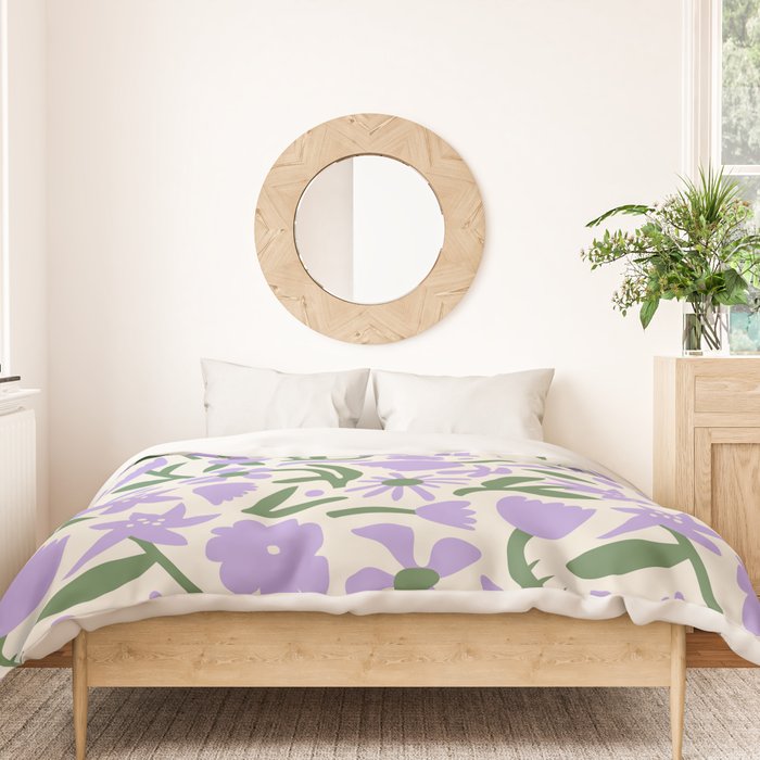 Vintage flower nature art pattern Duvet Cover Gallery Image 3