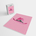 Pink Cowboy Hat Cute Jigsaw Puzzle Gallery Image 2