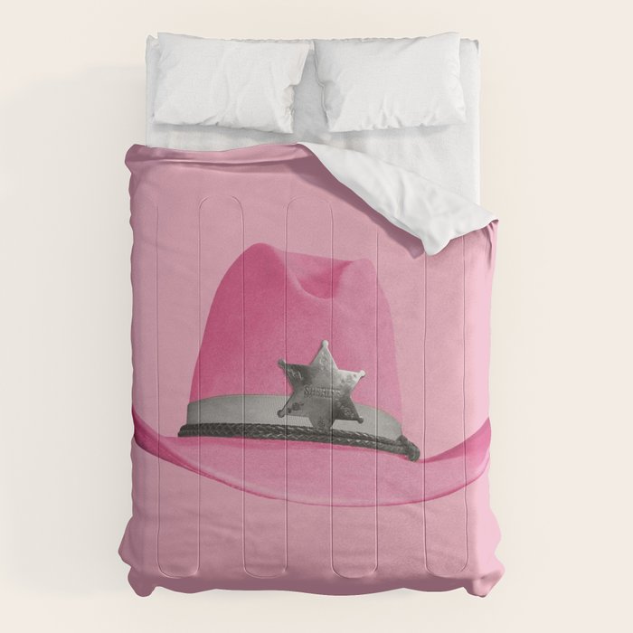Pink Cowboy Hat Cute Comforter Gallery Image 6
