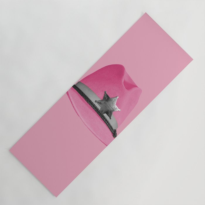 Pink Cowboy Hat Cute Yoga Mat Gallery Image 1