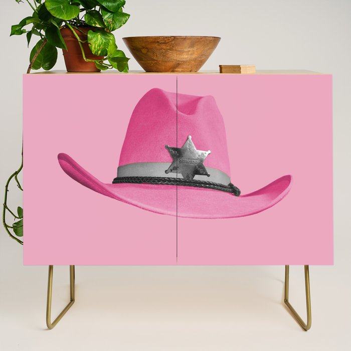 Pink Cowboy Hat Cute Credenza Gallery Image 1