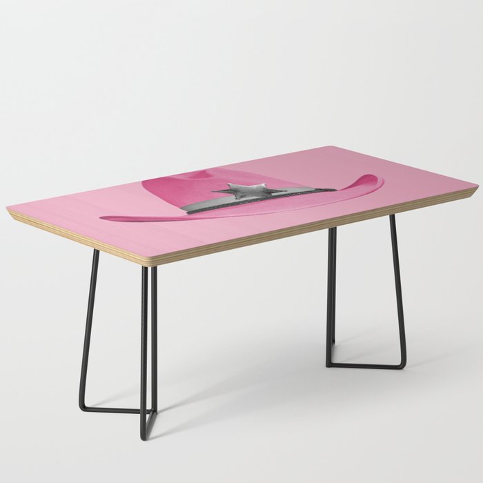 Pink Cowboy Hat Cute Coffee Table Gallery Image 1