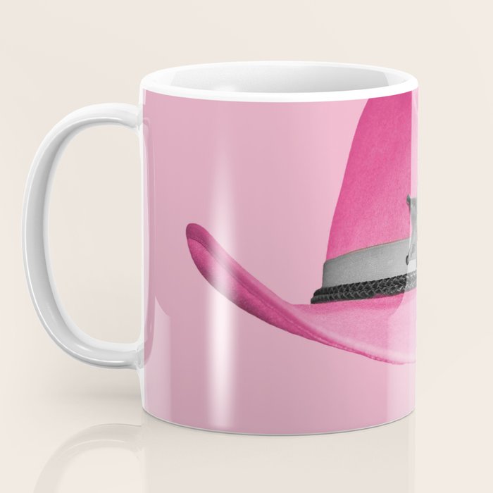 Pink Cowboy Hat Cute Coffee Mug Gallery Image 3