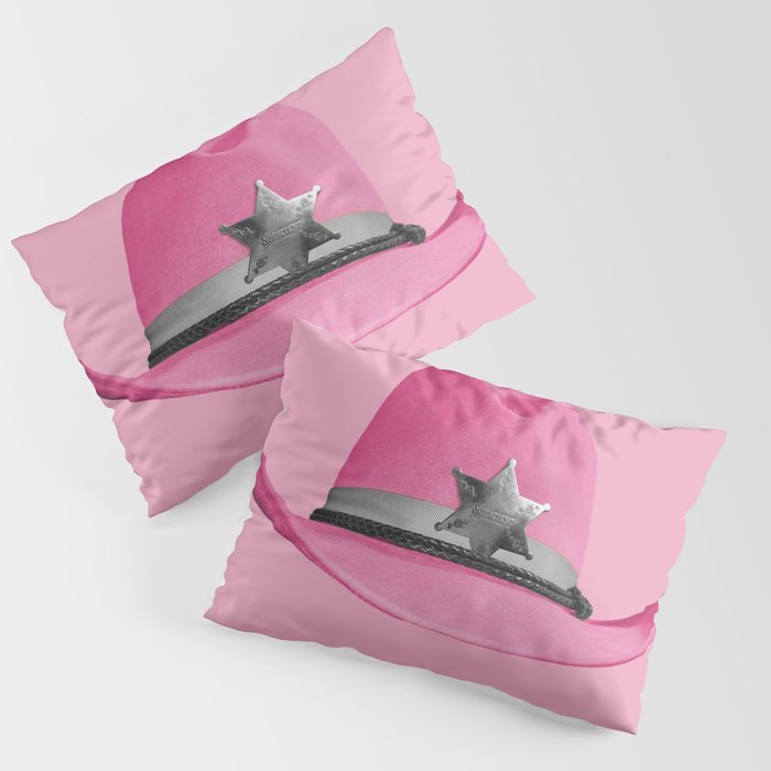 Pink Cowboy Hat Cute Pillow Sham Gallery Image 3
