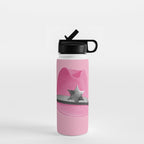 Pink Cowboy Hat Cute Water Bottle Gallery Image 1