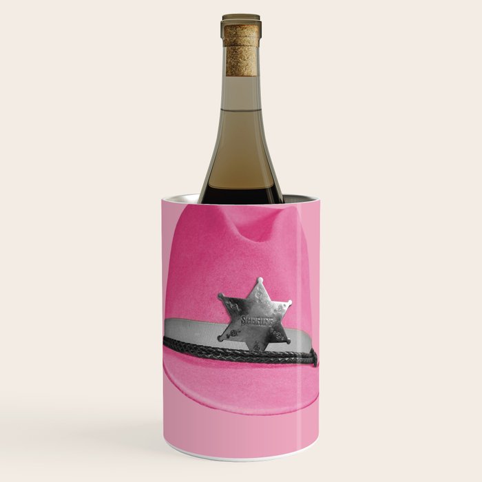 Pink Cowboy Hat Cute Wine Chiller Gallery Image 1
