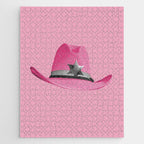 Pink Cowboy Hat Cute Jigsaw Puzzle Gallery Image 1