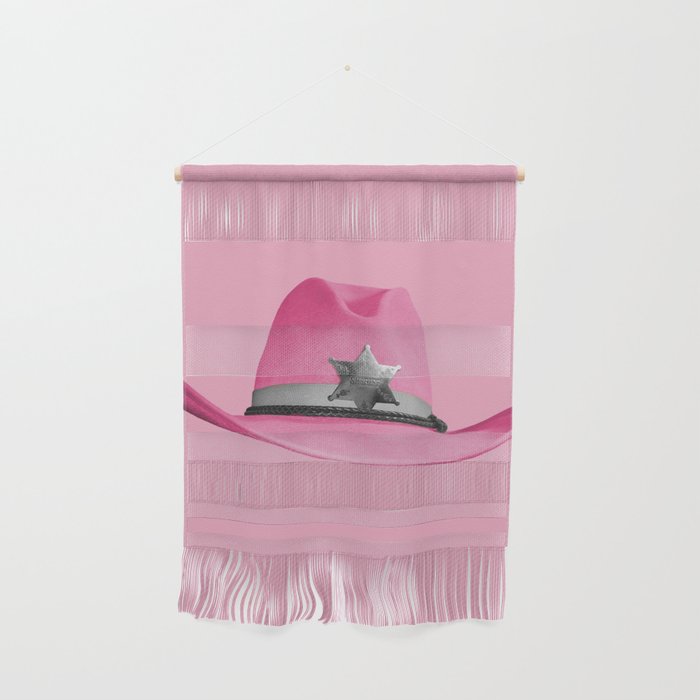 Pink Cowboy Hat Cute Wall Hanging Gallery Image 1