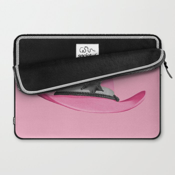 Pink Cowboy Hat Cute Laptop Sleeve Gallery Image 2