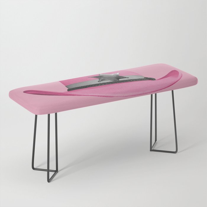 Pink Cowboy Hat Cute Bench Gallery Image 1