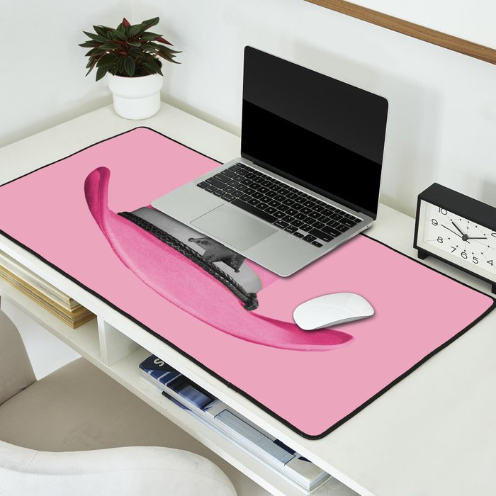 Pink Cowboy Hat Cute Desk Mat Gallery Image 2