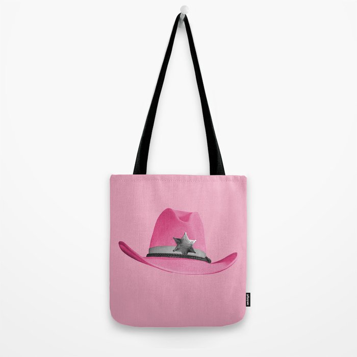 Pink Cowboy Hat Cute Tote Bag Gallery Image 2