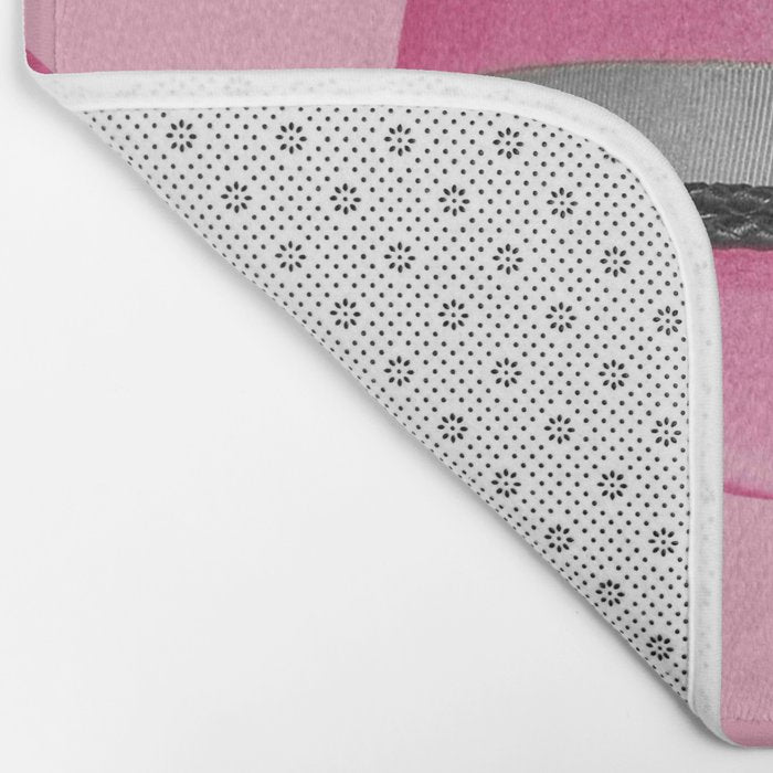 Pink Cowboy Hat Cute Bath Mat Gallery Image 2