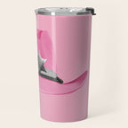Pink Cowboy Hat Cute Travel Mug Gallery Image 2