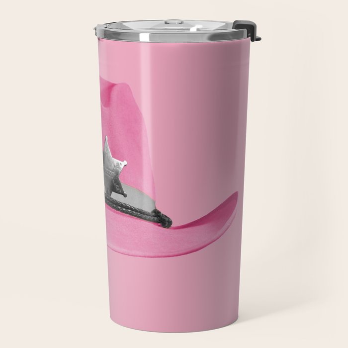 Pink Cowboy Hat Cute Travel Mug Gallery Image 2