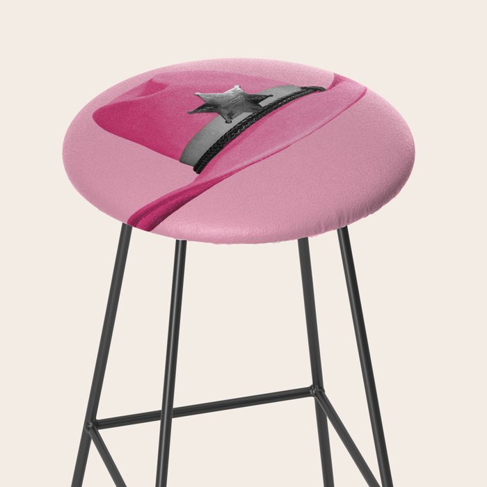 Pink Cowboy Hat Cute Stool Gallery Image 2