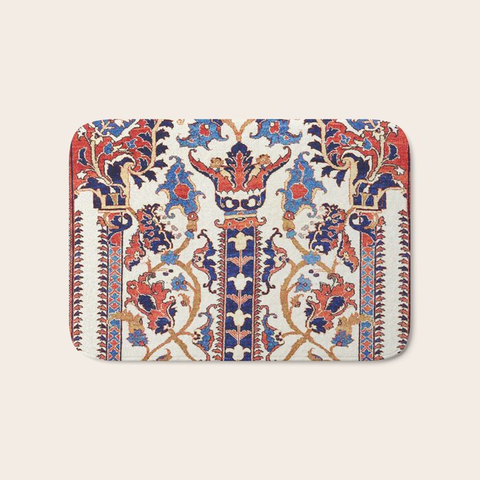 Mihrab  Antique Persian Rug Print Bath Mat Gallery Image 1