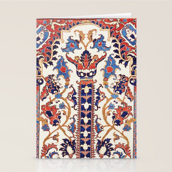 Mihrab  Antique Persian Rug Print Stationery Card Gallery Image 1