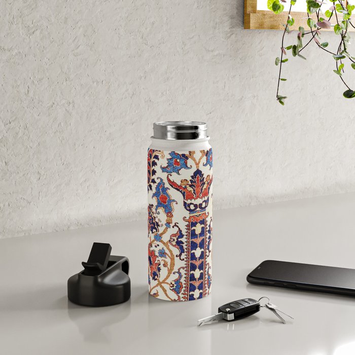 Mihrab  Antique Persian Rug Print Water Bottle Gallery Image 4