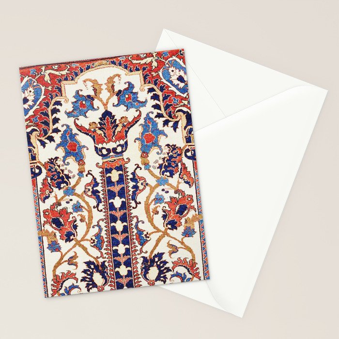 Mihrab  Antique Persian Rug Print Stationery Card Gallery Image 2