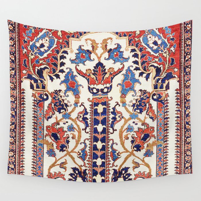 Mihrab  Antique Persian Rug Print Wall Tapestry Gallery Image 1