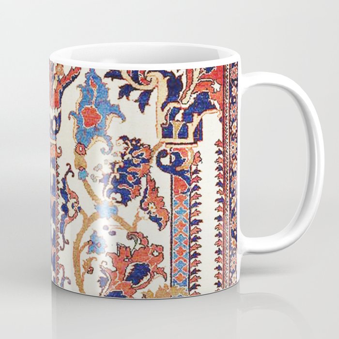 Mihrab  Antique Persian Rug Print Coffee Mug Gallery Image 1